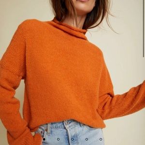 Nation LTD Galen Roll Neck Cropped Sweater